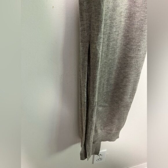 The Group Babaton XS Grey Knit Midi Dress with Tie Back - Picture 12 of 13